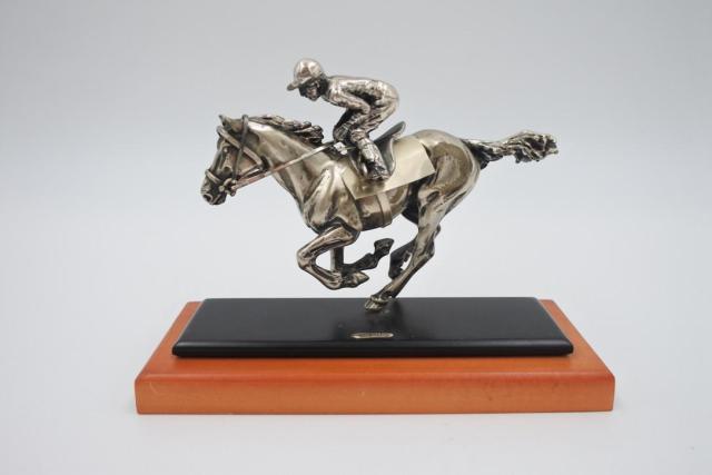 Sacchetti miniatuur sterling zilveren galopperend paard beeldje