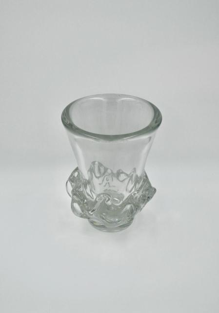 Grand vase en cristal lourd Daum Sorcy