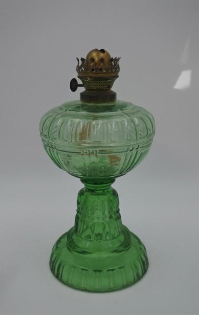 Uranium glas olielamp
