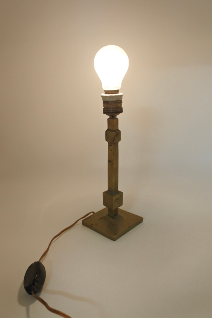 Massief bronzen tafellamp