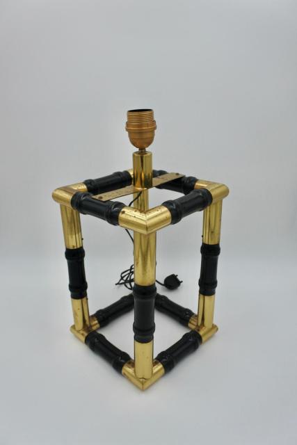 Mid-Century faux bamboo desk lamp