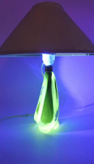 Lampvoet van sommerso-glas