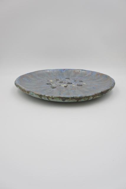 Vintage salt glazed ceramic table centerpiece