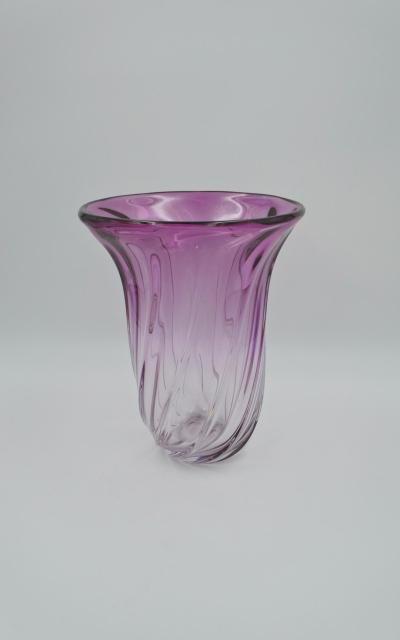 Val Saint Lambert crystal vase by Ren&eacute; Delvenne, 1957
