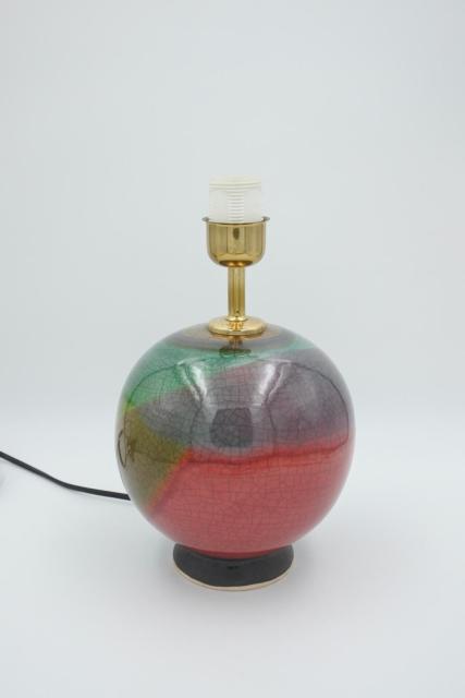 Vintage glazed craquel&eacute; lamp